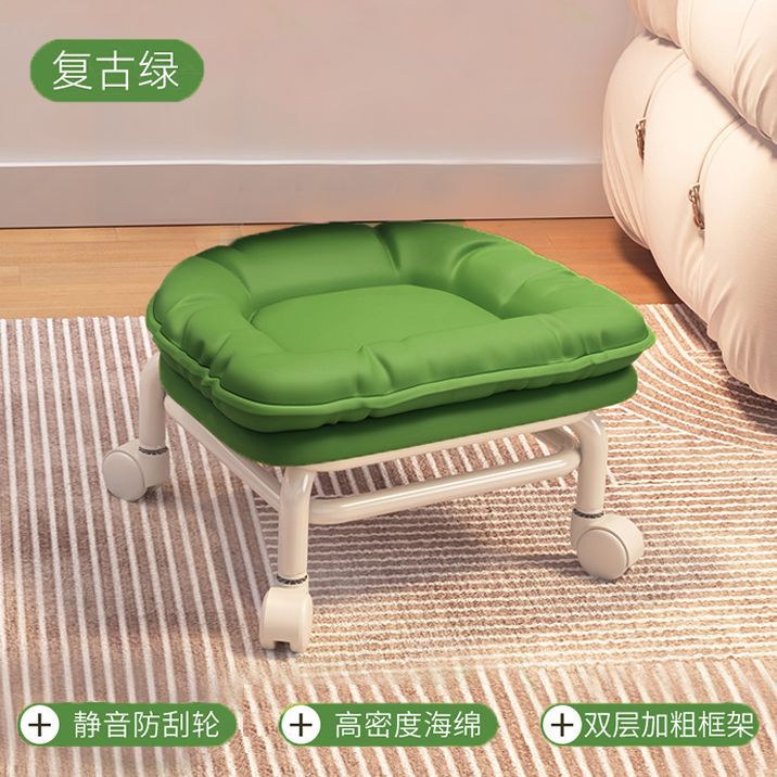 Verde retro + cojín cómodo en cascada