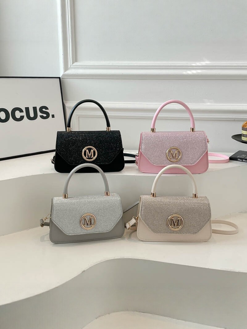 2026 nuevo bolso de lujo ligero bolso de mano de mujer coreana con diamantes M letras de bolso de hombro universal bolso de viaje