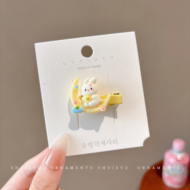 3# moon rabbit duckbill clip short style-3.5cm