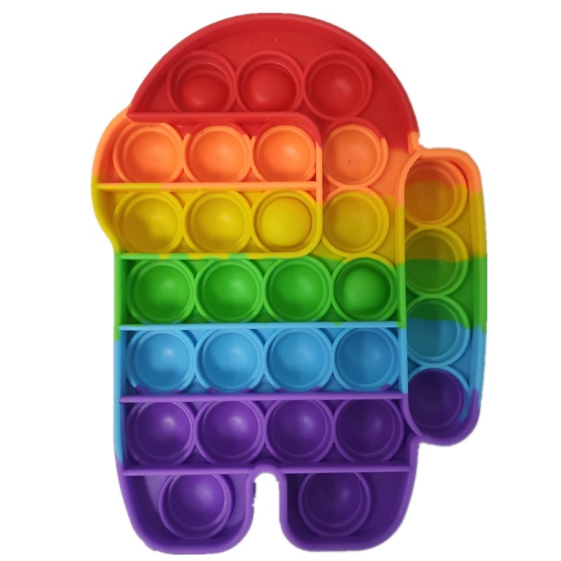 Rainbow silicone dinosaur, anti-stress, unicorn, material