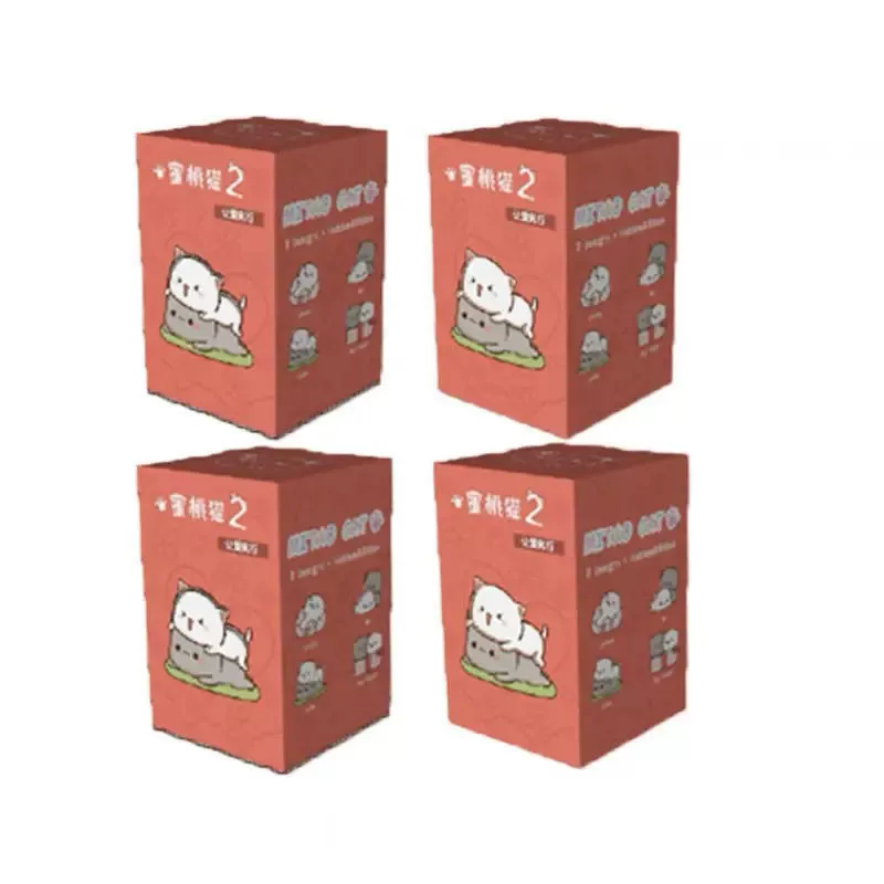 Blind box фигурка Peach Cat, милое настольное украшение, коллекционная 15 см