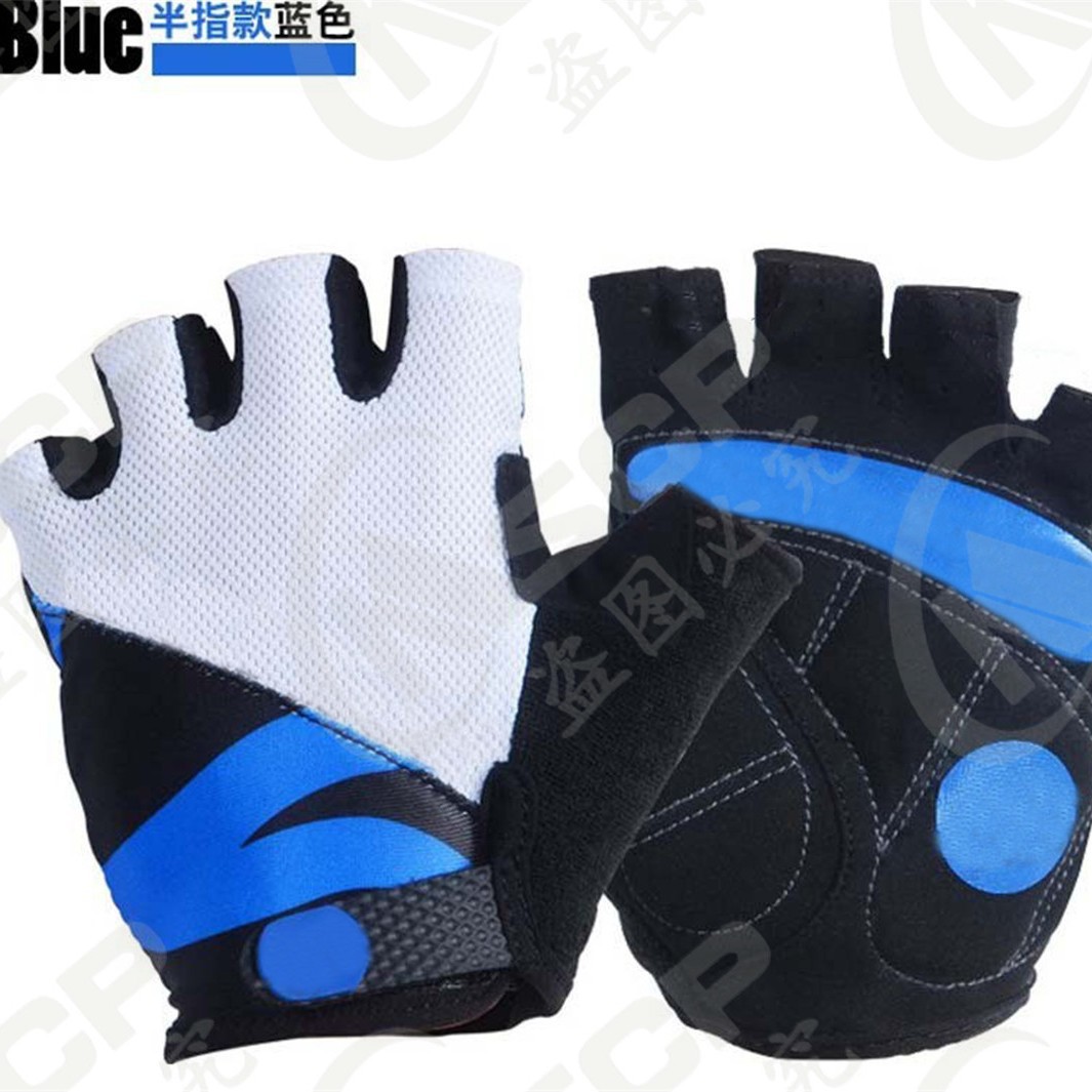 Deportes al aire libre guantes de equitación medio dedo al por mayor al aire libre equitación hombres y mujeres fitness medio dedo Palma protección transpirable