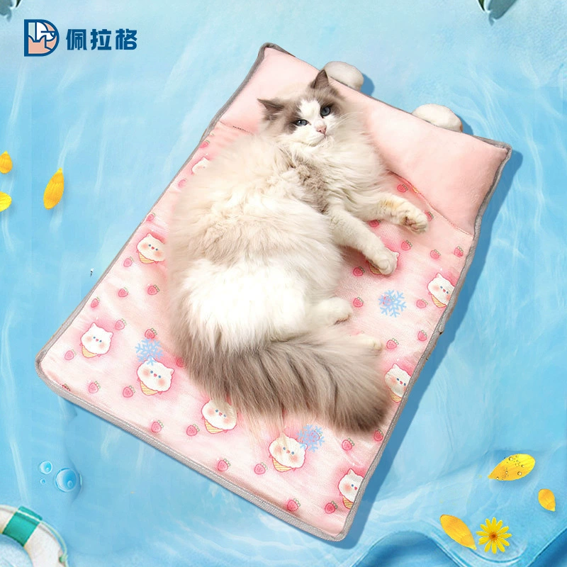 Летнее кошачье гнездо из ледяного шелка для Юго-Восточной Азии, охлаждающая подстилка для собак, лежанка для маленьких и средних собак и кошек, универсальная для всех сезонов, Amazon