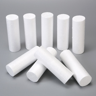 White solid Styrofoam foam ball cylinder hand painted DIY early education materials to make teaching geometry