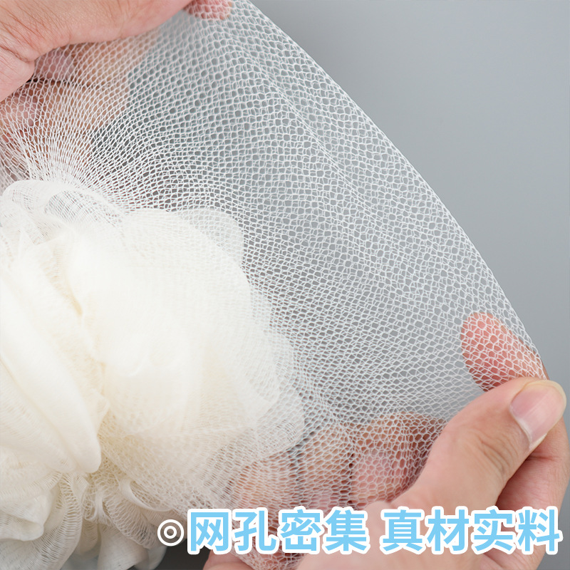 長柄沐浴球不散洗澡球洗浴用品搓後背木柄浴花球搓澡浴刷男女