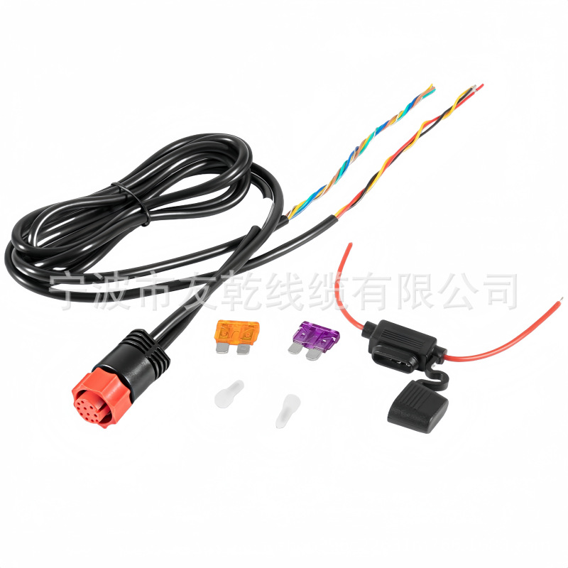 Lowrance劳伦斯HDS电源线探头延长线Elite探鱼器HOOK转换线网络线