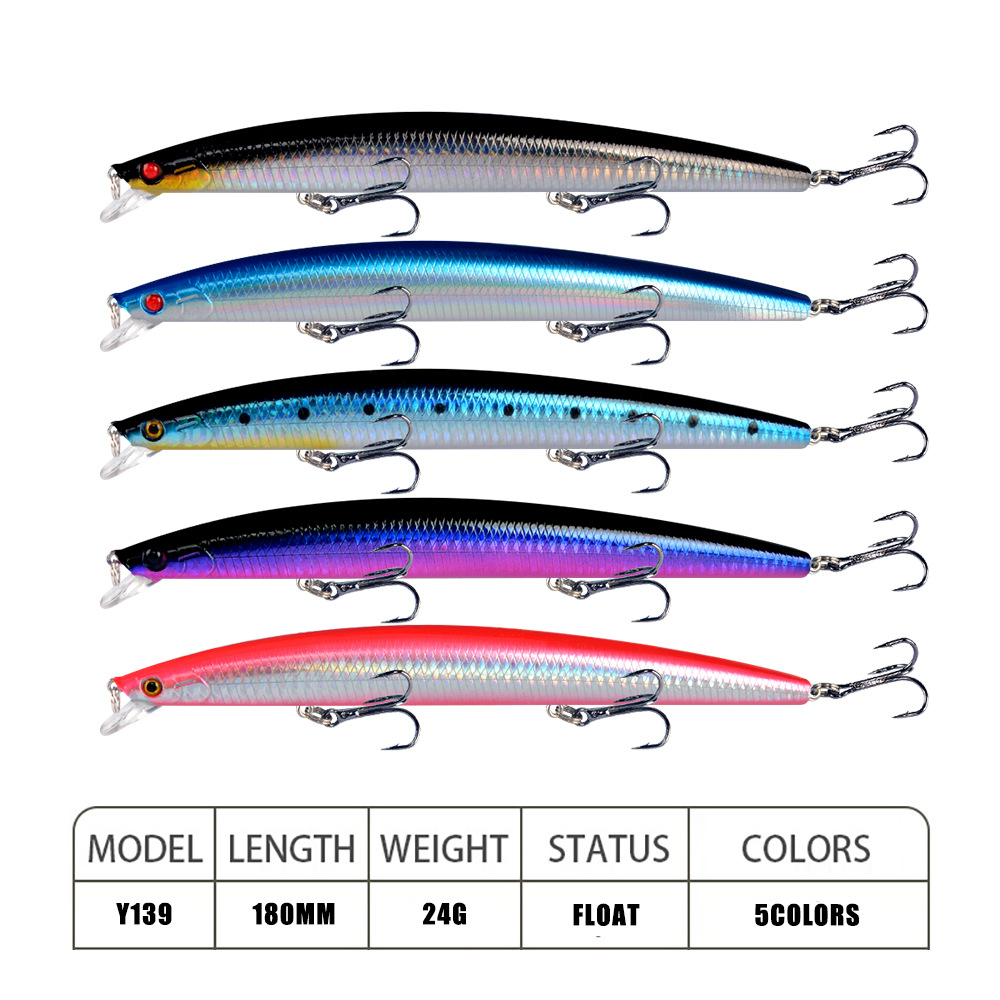 10 Colors Minnow Fishing Lures Kit for Freshwater Bait Tackle Kit for Bass Trout Salmon Fishing Accessories Tackle Box