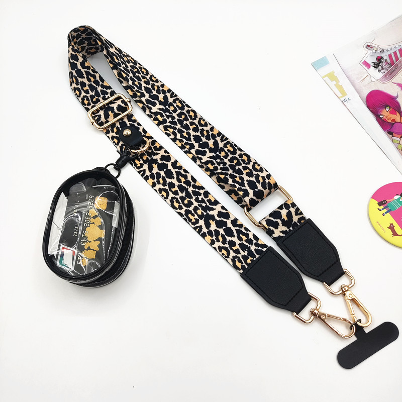 97g Weight Bag Strap Bag Accessories Type 1 Piece, 1 Set Quantity Casual, Daily Occasion Polyester Material Geometric, Leopard Pattern Simple Style, Classic Style Style 1 Piece 1 Set Polyester Geometric Leopard Bag Strap 16