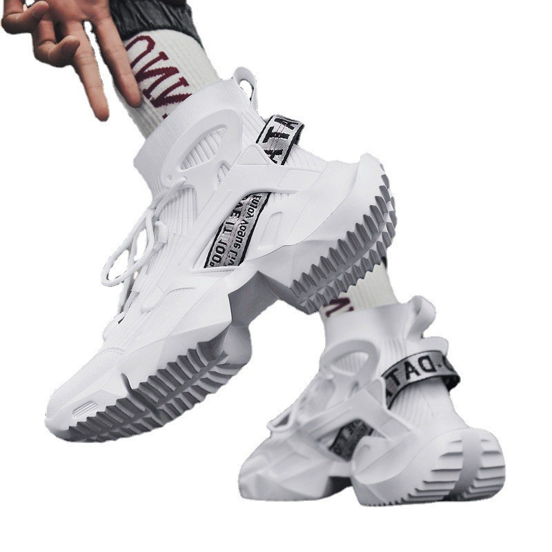 Men's in summer breathable mesh fly woven thin style 2023 new high top socks, sports odor prevention, casual dad trendy_voghion.com