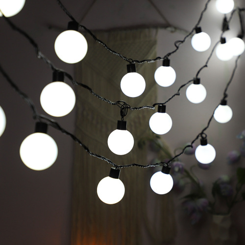 Outdoor camping tent canopy G50 waterproof round ball light LED string fairy lights camping atmosphere decoration light