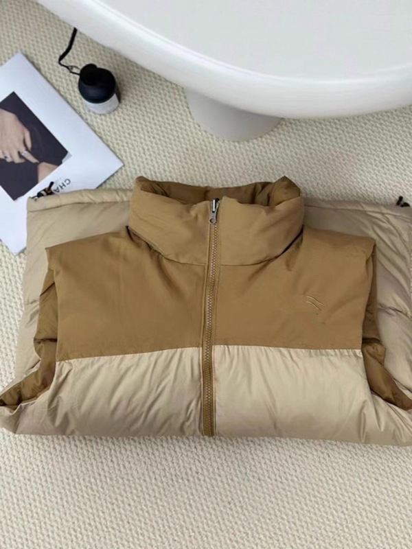 The North Face's new winter stand-up collar sleeveless 700 down vest for couples, cold-proof, warm, casual, loose-fitting down jacket