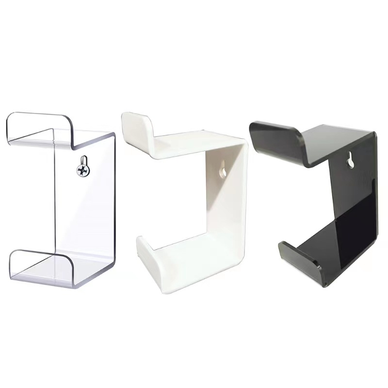 Soporte de pared para mandos de videojuegos, transparente y grueso, de alta gama, para exhibir auriculares, compatible con PS4 y PS5.