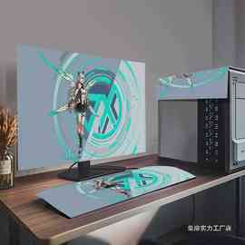 定 制电脑罩台式液晶显示器盖布罩键盘少女动漫二次元防尘三件套