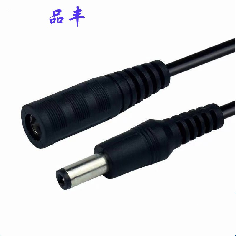 供应 DC接头硬灯条灯带用 子母对插 5521插头延长线