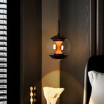 意式极简玻璃吊灯全光谱护眼吊灯现代轻奢2025新款床头灯灯具