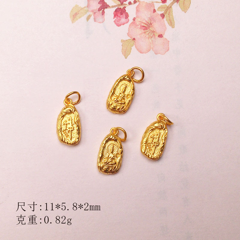 DIY Accessories s925 Silver Gold Plated Small Drop Necklace Pendant Bracelet Pendant Bracelet Beads Beads Jewelry Material