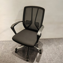 电脑椅办公椅子靠背网布黑色职员椅现代简约家用舒适转椅活动椅白
