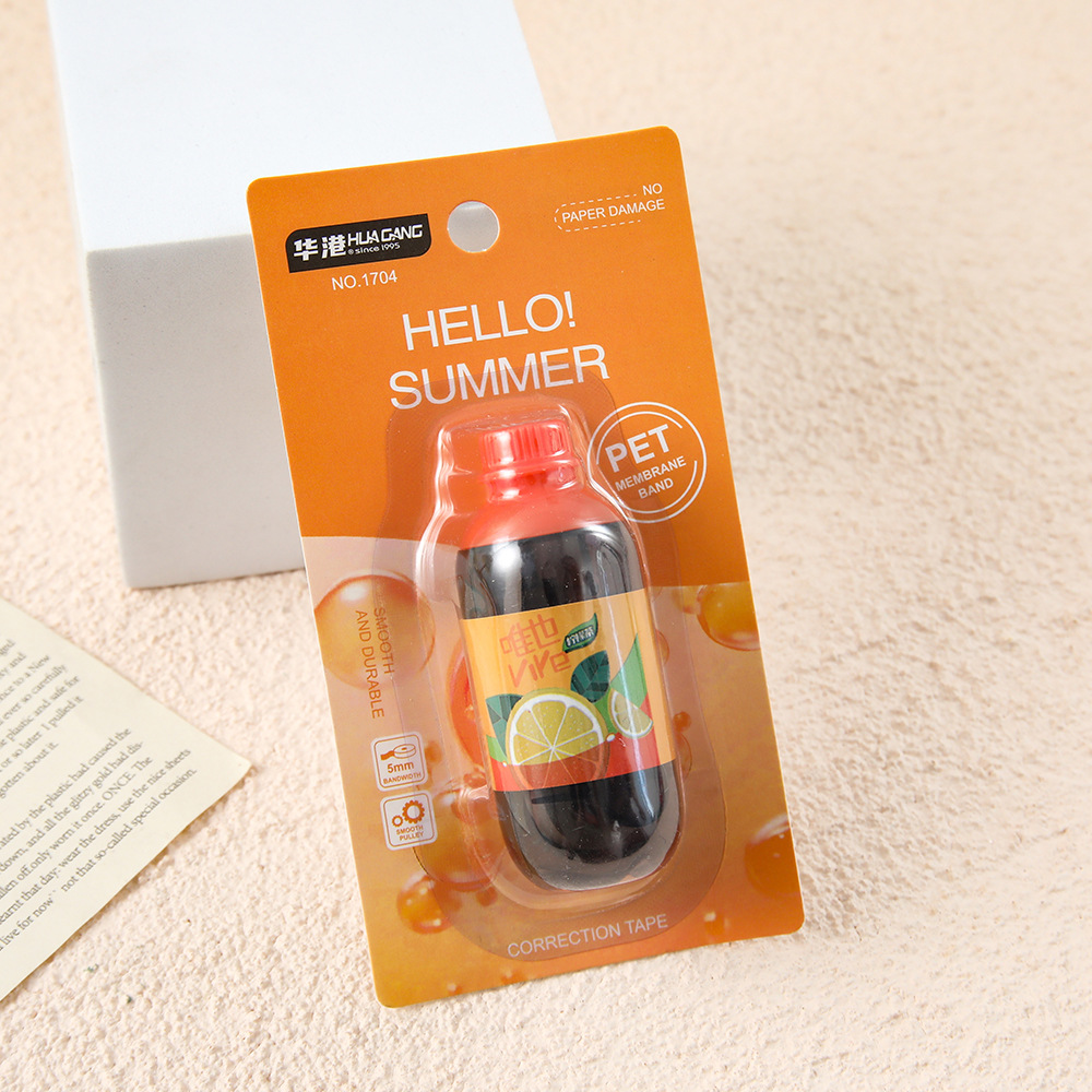 Simulación de botellas de refresco corrección con creatividad divertida simple estudiantes frescos lindos estudiantes aprenden papelería