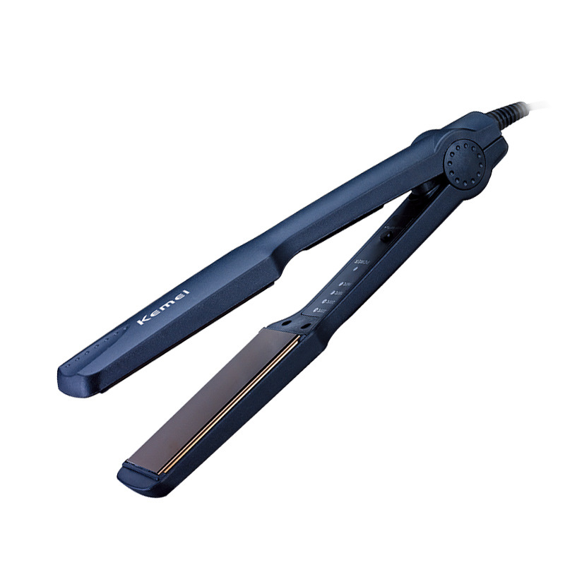 Plancha de Pelo Kemei KM-329 de Calentamiento Rápido con Temperatura Constante y Pantalla Digital para Uso Doméstico, Rizador de Pelo, Venta al por Mayor para Comercio Exterior