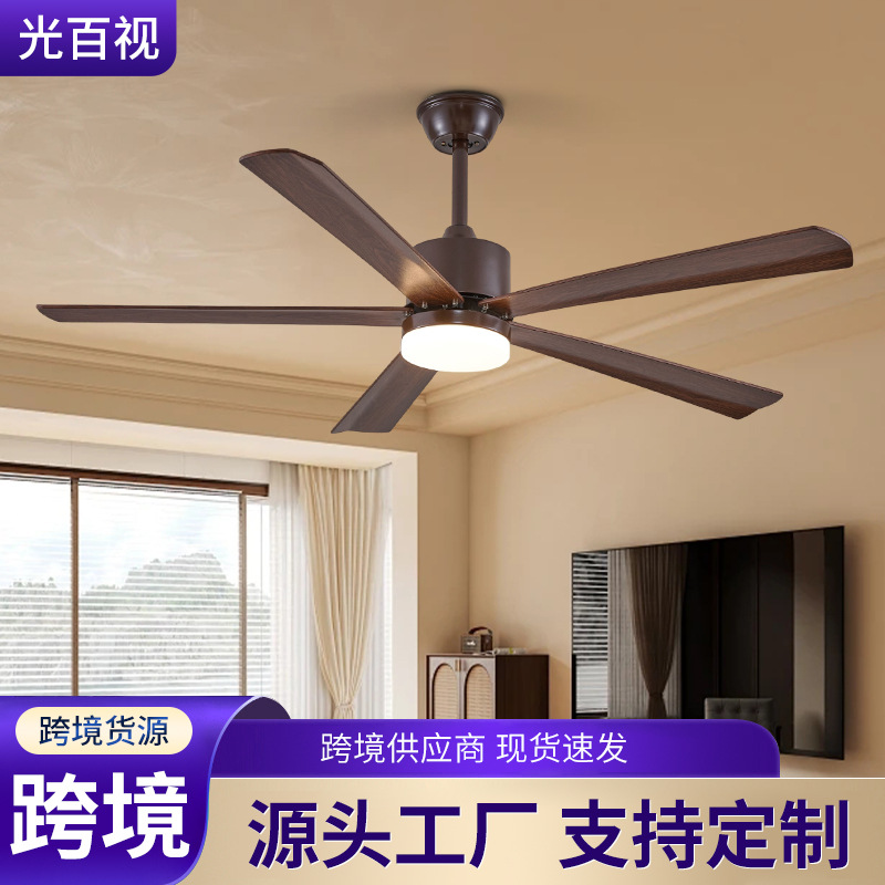 Fan Lamp, Antique Style Bedroom, Living Room, Main Lamp, Ceiling Fan Lamp, Variable Frequency Remote Control Fan Lamp, Fan Integrated Lamp