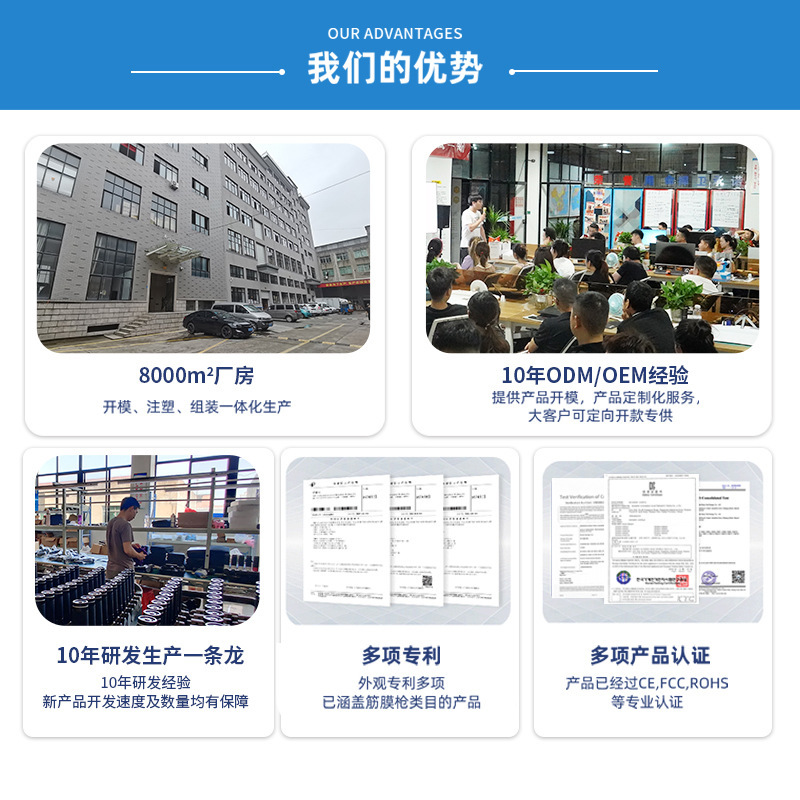 Pistola de fascia transfronteriza Masajeador portátil eléctrico Pistola de fascia de relajación muscular Masajeador de fitness deportivo profesional