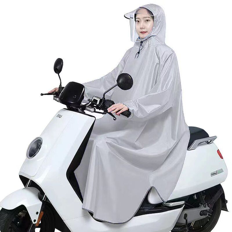 Sleeve Raincoat Electric Bicycle Motorcycle Bicycle Universal Poncho Single Extra Large Thickened Adult Men's and Women's Rain Glove
