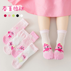 跨境春夏季新款女童襪子透氣輕薄高彈力兒童襪子中筒襪廠家批發