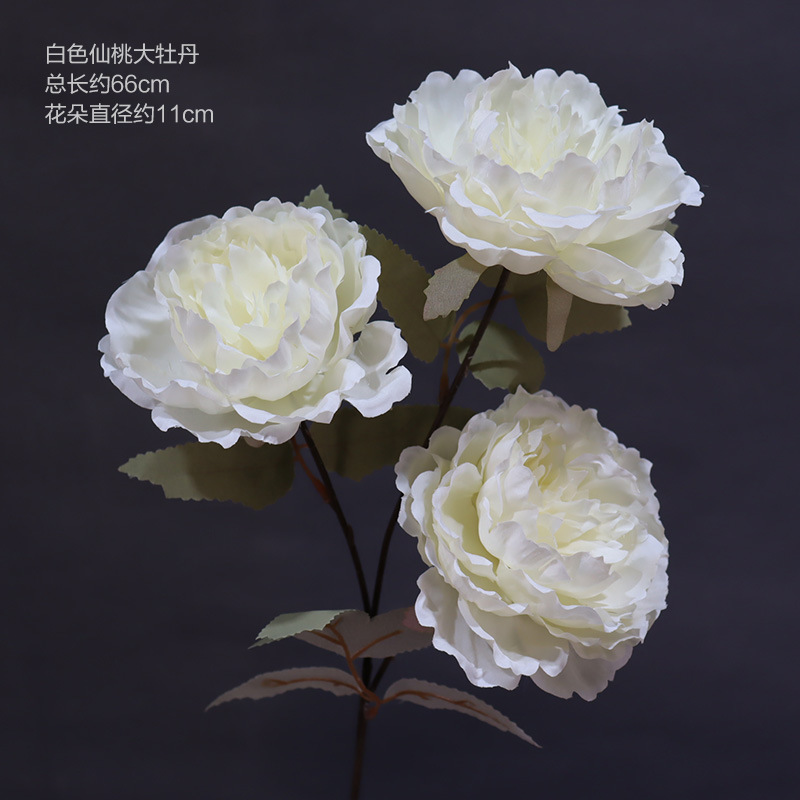 Material de flor de boda blanco brumoso artificial Misty Wedding Hall decoración camino plomo arreglo de flores techo flor artificial Flor de plástico