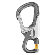 PETZL EASHOOK OPEN M043AA00工作定位挂绳连接器K型锁主锁小目钩