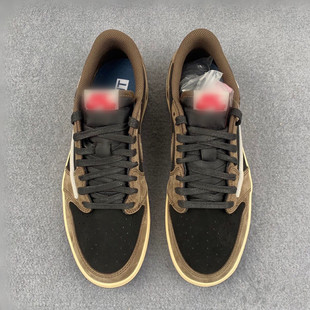 Putian Shoes Pure Original First Layer Version Aj1 Low-Top Men's Shoes Lightning Barb Black Mocha Smoke Gray Women's Shoes Couple Sneakers