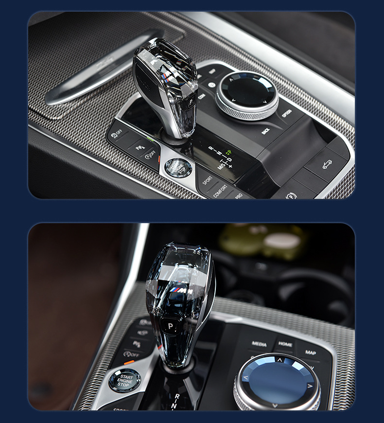 Suitable for Bmw New X3X4X5X6X73 Series 4 Series 8 Series Z4 Ix3 I4 Crystal Gear Shift Knob Shift Lever