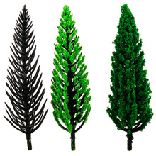 松樹松樹桿沙盤建築模型制作材料景觀樹塑膠綠色塔形樹山地模型樹