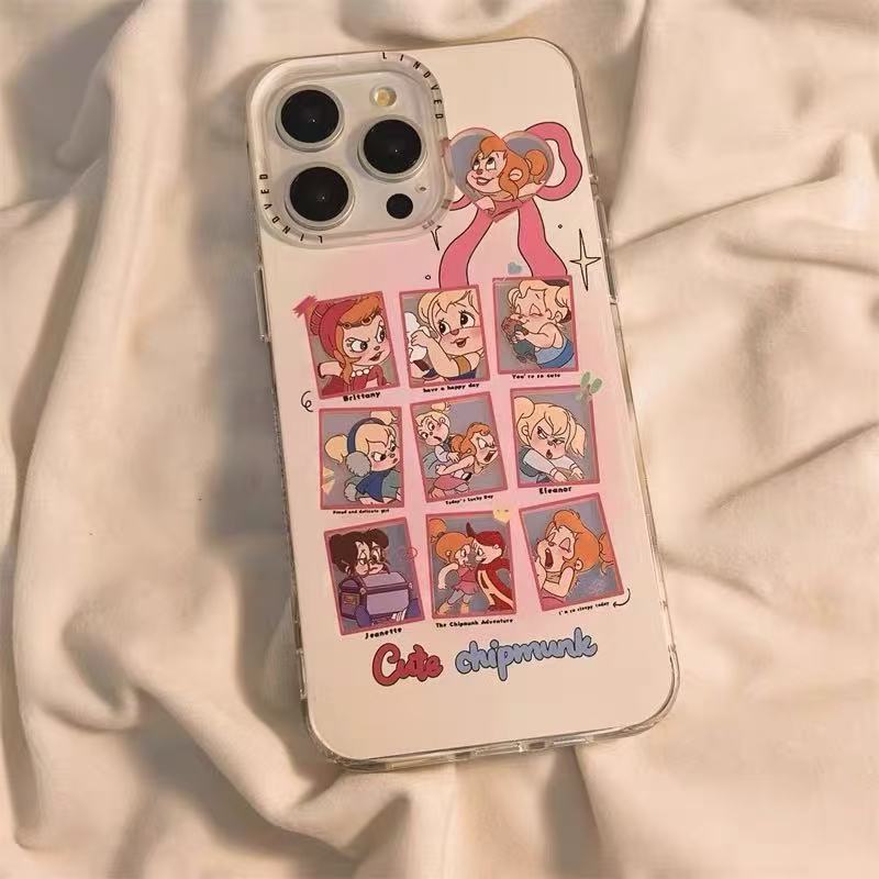 Pink Cartoon Nine Palace Girl Funda para iPhone 16ProMax 14 Apple 15 Cadena 13 Nuevo
