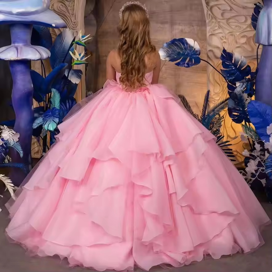 Prinsessenjurk voor meisjes tule jurk voor bruiloft en feest_voghion.com