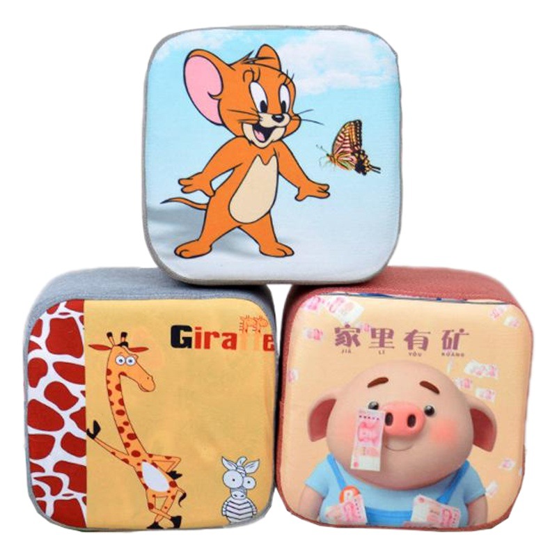 Manufacturer Wholesale Small Stools, Square Stools, Sofa Stools, Cartoon Stools, Gift Stools, Low Stools, Shoe-Changing Stools, Customizable with Logo