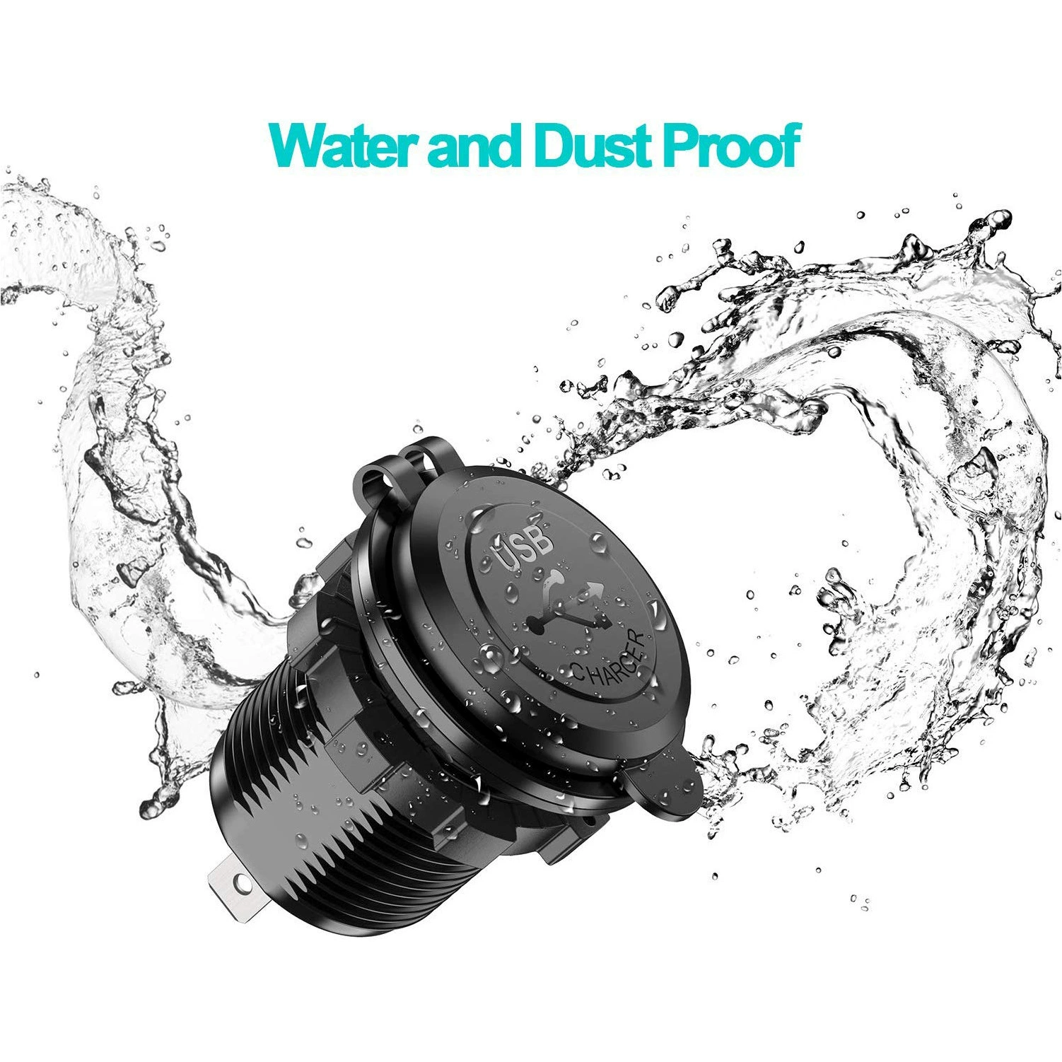Car modified 54W charger with switch QC3.0+PD car charger TYPE-C interface power control with button