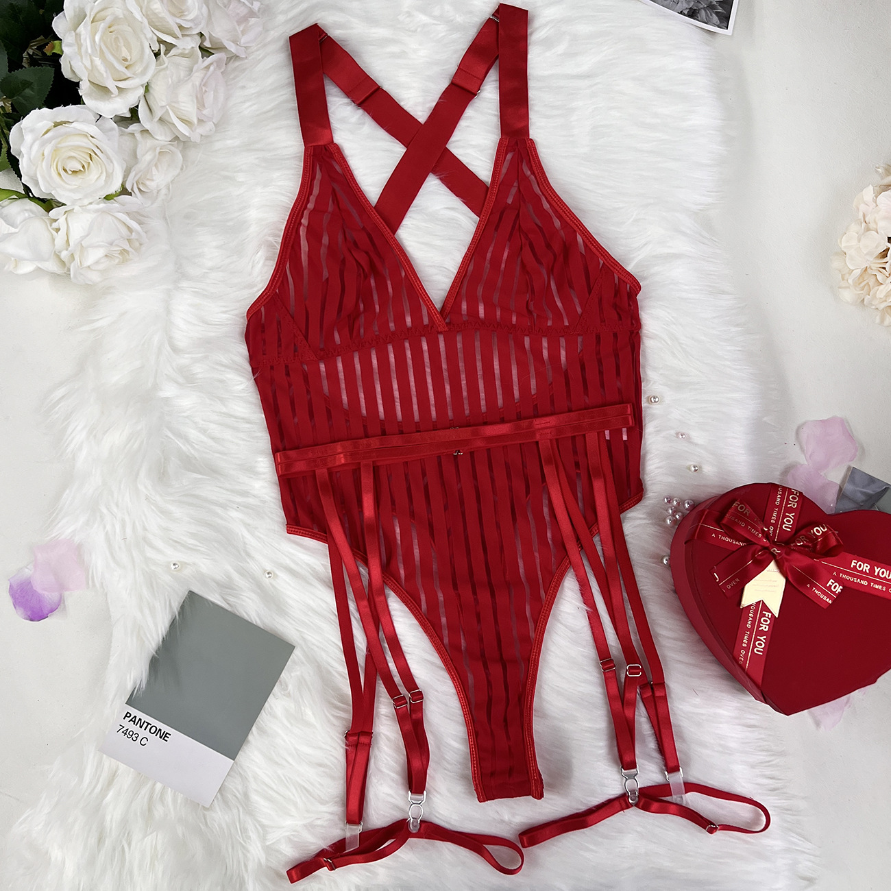 Femmes Dame Style Classique Couleur Unie Ensembles De Lingerie Sexy Maison Du Quotidien Lingerie Sexy display picture 61