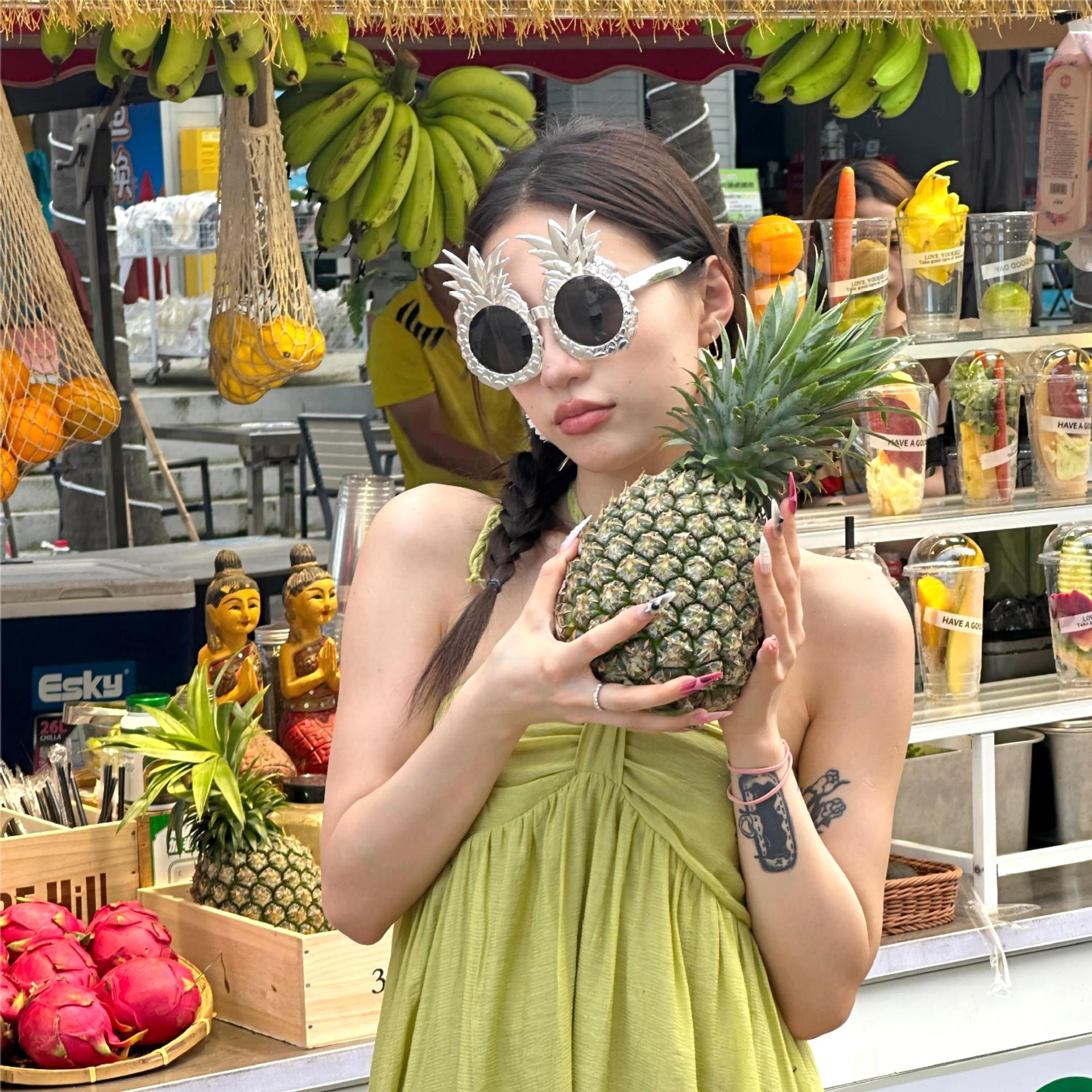 Gafas de Fiesta con Temática Hawaiana, ABS, Divertido, Decorativo, para Fiestas en la Playa y Festivales de Música