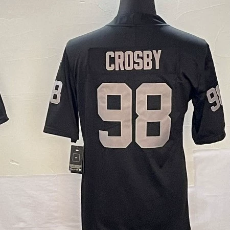 Футболка с разметкой команды 2024 года Raiders 34#Jackson 4 Carr 28#jacobs
