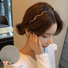 South Korean goods, cute headband, fresh double-layer drill, simple and elegant design, internet celebrity