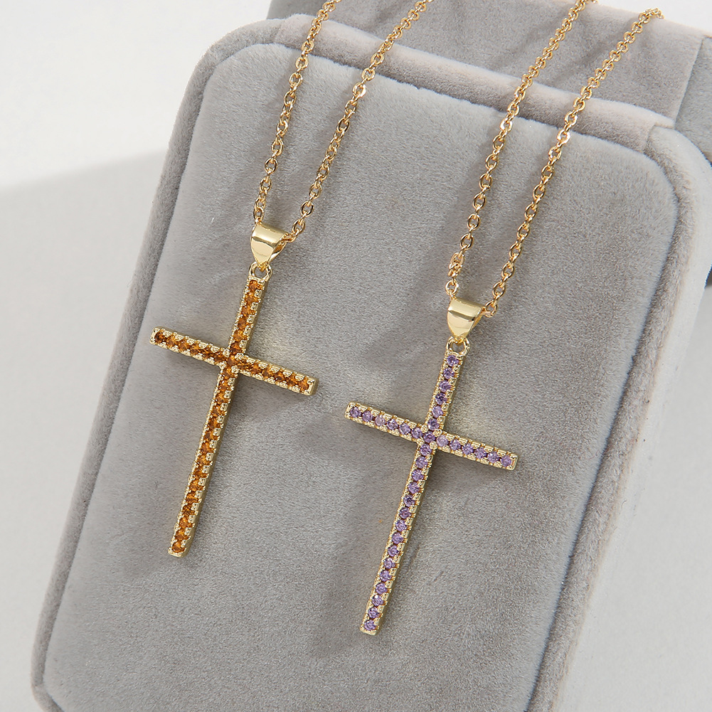 Fashion Cross Copper Pendant Necklace Chain Copper Necklaces