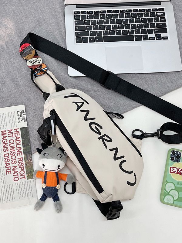 Bolso de pecho para hombre, bolso cruzado de marca a la moda, bolso deportivo informal para hombre, bolso de hombro de gran capacidad, bolso de pecho de estilo japonés para mujer