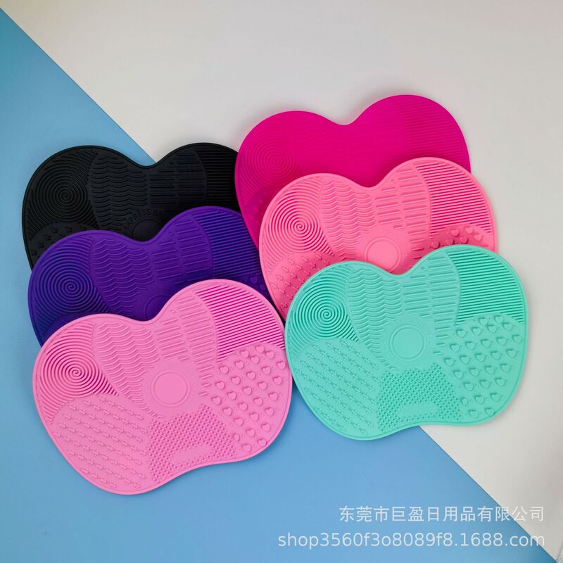 Silicone Apple Scrub Pad Makeup Brush Cleaning Brush Pad Special with Suction Cup Small Apple Pad Factory Spot Wholesale Silicone Apple Scrub Pad Makeup Brush Cleaning Brush Pad Special with Suction Cup Small Apple Pad Factory Spot Wholesale