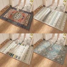 美式復古入戶門地墊水晶絨門墊入戶進門腳墊墊子門口吸水地毯工廠