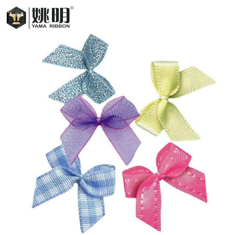 Hecho a mano arco cinta horquilla accesorios para el cabello regalo embalaje al por mayor accesorios de ropa DIY cinta 2 puntos arco