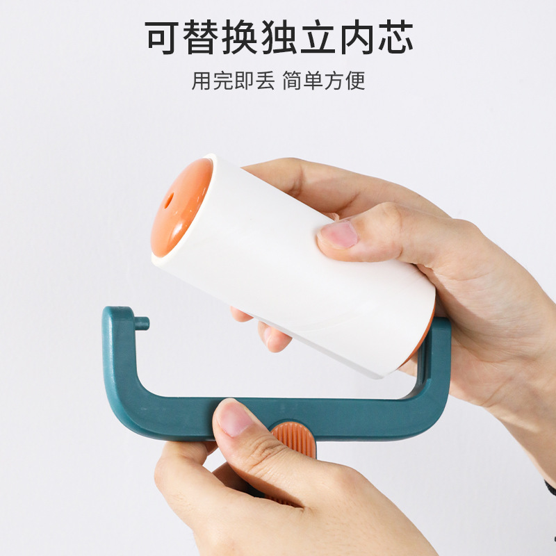 Pipitao dispositivo de pelo pegajoso desmontable, patrón vertical multifuncional, mango de depilación para mascotas, dispositivo de pelo pegajoso, suministros para mascotas