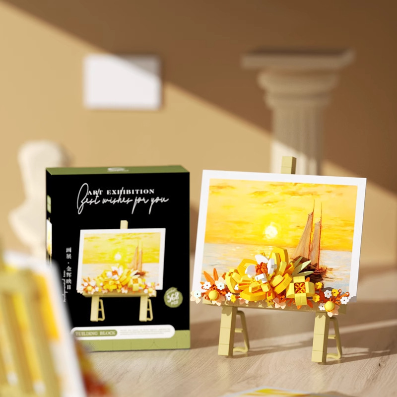 Compatible con Lego en maceta, bloque de construcción inmortal, ramo, girasol, clavel, decoración de mesa, juguetes para niñas ensamblados para niños