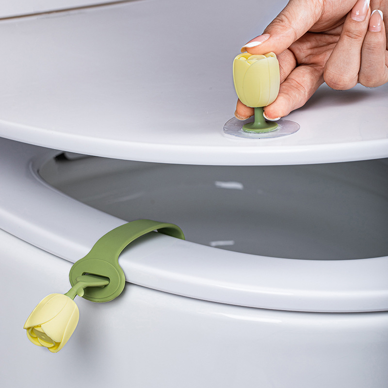 Toilet lid lifter does not dirty hands toilet portable artifact household smart toilet seat silicone toilet lid lifter
