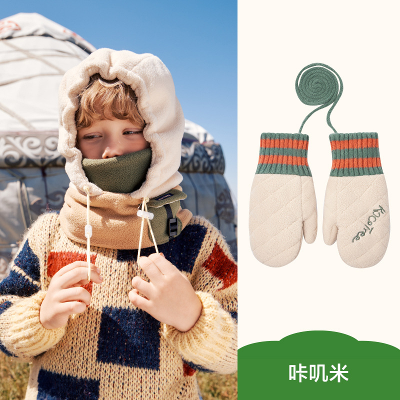 KK Árbol de Los Niños guantes invierno Niñas estudiantes La Escuela Primaria dedo especial bebé caliente engrosada clase Un antiestático