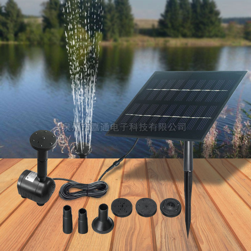 JOVTOP太阳能水泵漂浮太阳能喷泉直流微型潜水泵景观喷泉